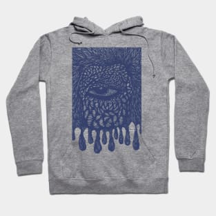 Devil's Eye or an Evil Eye Scary Looking Hand Drawn Pen and Ink Illustration Hoodie